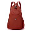 Waterproof Multifunctional Backpack Outdoor Travel Bag Solid Color Shoulder Bag Women's Chest Bag