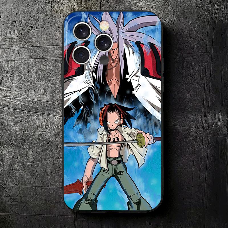 Anime Shaman King Soft Phone Case for iPhone 16 16E 17 Air 15 Pro Max 14 Plus 13 Mini 11 12 7 Black Cover Back Shell