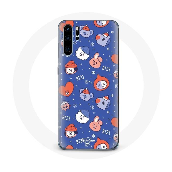 Чехол для Huawei P30 BTS Bangtan Sonyeondan BT21 Рождество 2023
