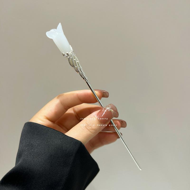 Изысканная винтажная заколка для волос с кисточкой для женщин - Элегантное украшение для волос в стиле ханьфу и ципао