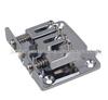Silver Zinc Alloy 3-String Electric Guitar Bridge with Wrench Screw