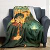 1pc Hogwarts Fire Flannel Blanket Soft Warm Throw for Home, Office, Travel, All-Season Cozy Bedding Gift L1433