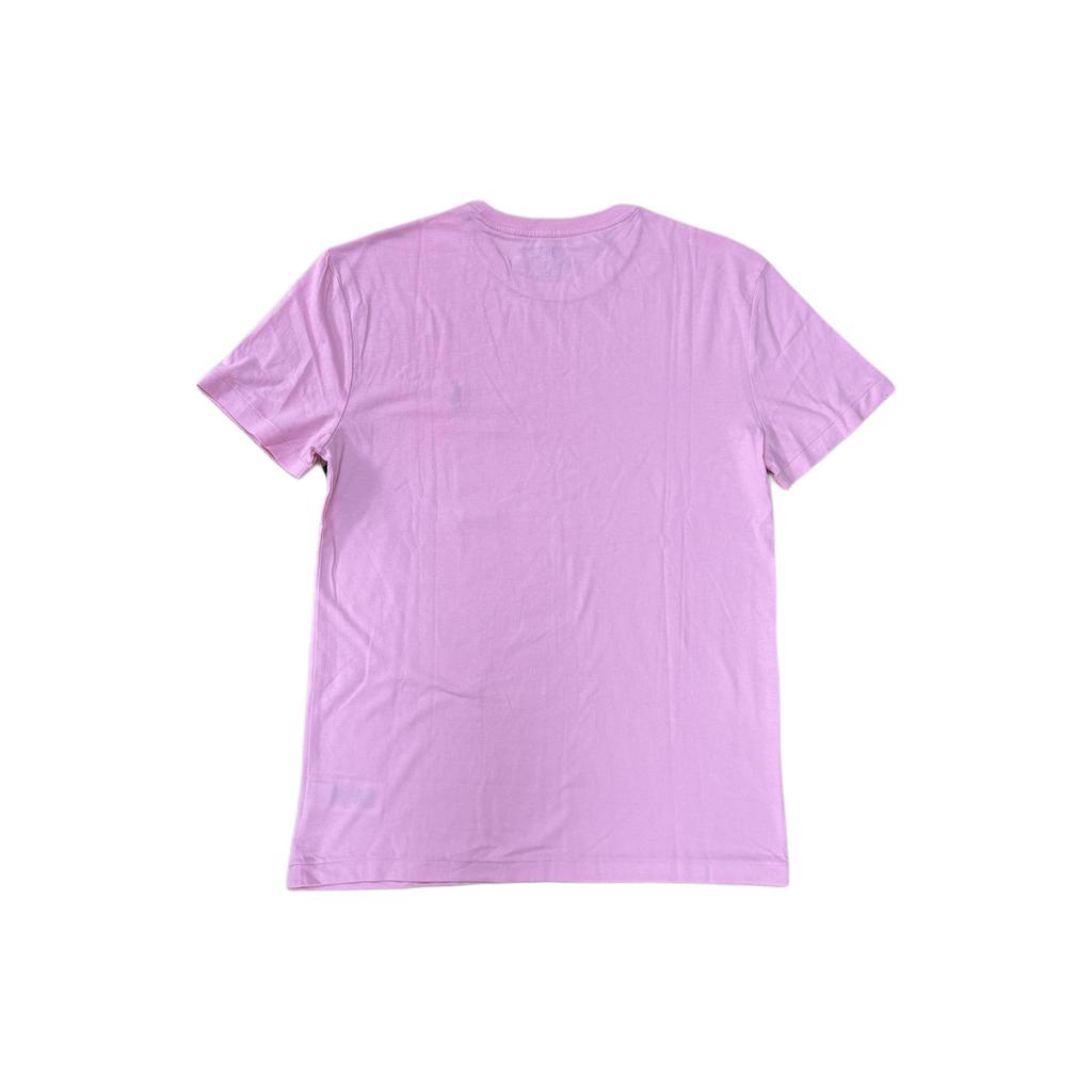 Polo Ralph Lauren однотонная футболка с вышитым пони-орнаментом, повседневная футболка с коротким рукавом, мужская футболка, розовая 710938686-003