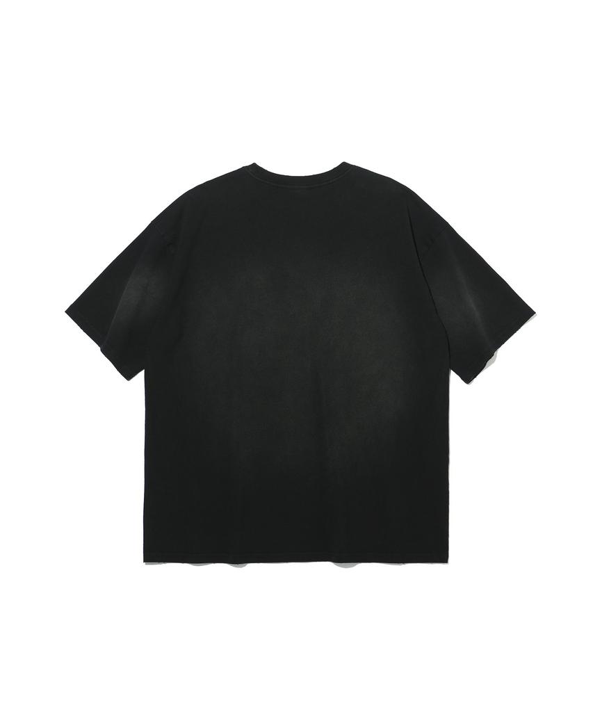 FREEDOM Small Logo Pigment Washed T-Shirt (Black)