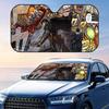 B-Berserk Anime Sun Visor Reusable Aluminum Foil UV Protector Heat Three-layer Insulation Windshield Sunshades