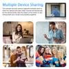 600PA 5 inch LCD Tuya Smart Doorbell Video Door Peepholes 2.4G Wifi 1080P Security Home Door Camera 10000mah Battery 24-hour Recording