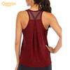 Women Solid Color O Neck Sleeveless Quick Dry Raceback Vest