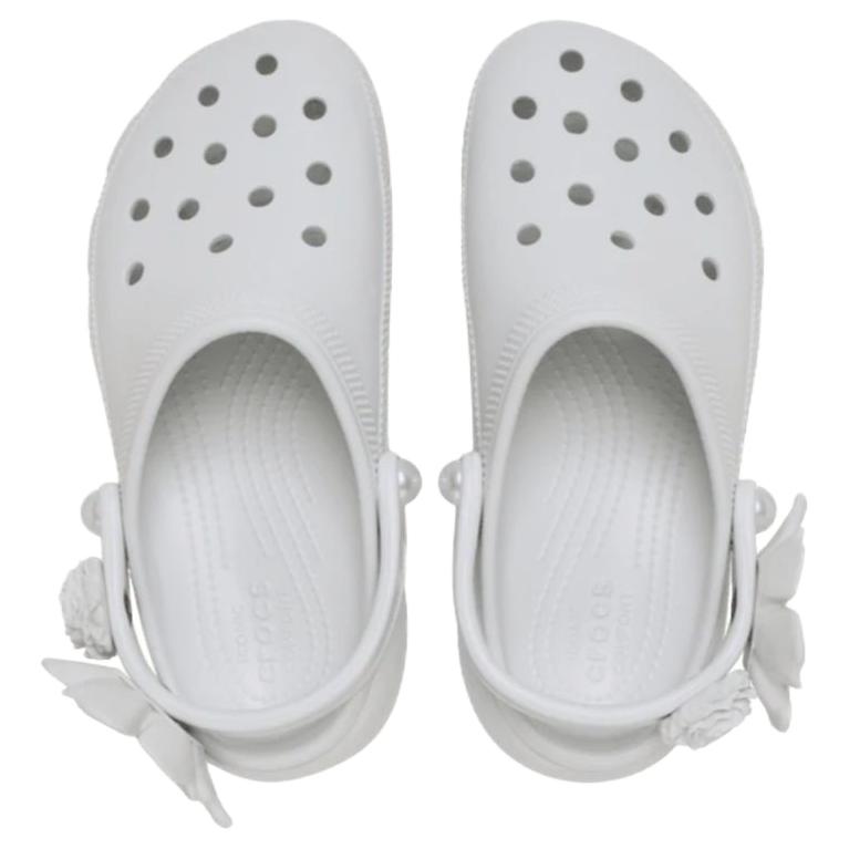 Crocs Classic Platform Bouquet Clog Women Clogs White 211292-1NK