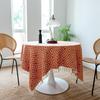 Ткань для обеденного стола в литературном французском стиле, ажурное кружево, чехол для журнального столика, толстая квадратная скатерть для маленького круглого стола