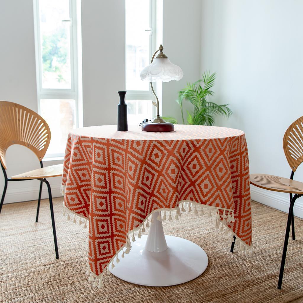 Ткань для обеденного стола в литературном французском стиле, ажурное кружево, чехол для журнального столика, толстая квадратная скатерть для маленького круглого стола