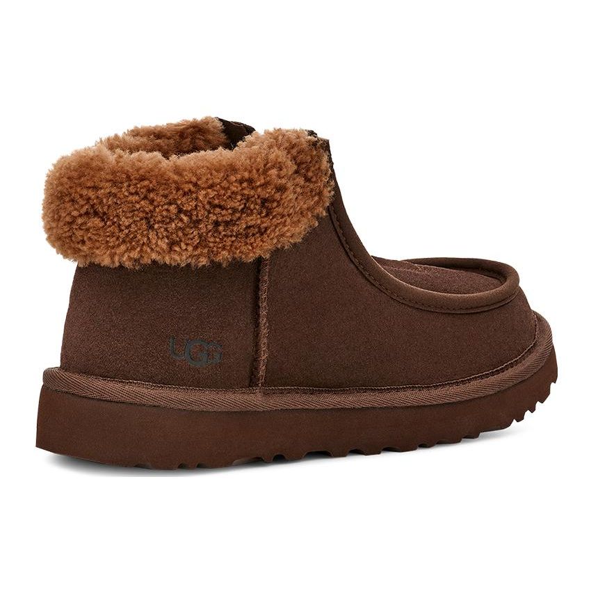 UGG Короткие зимние ботинки с круглым носком и молнией, женские, коричневые 1143955-BCDR