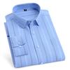 New In Shirt Over Size Long-sleeve Shirts for Men Slim Fit Formal Plain Shirt Soft Comfortable Striped Plaid Office Full Clothes
