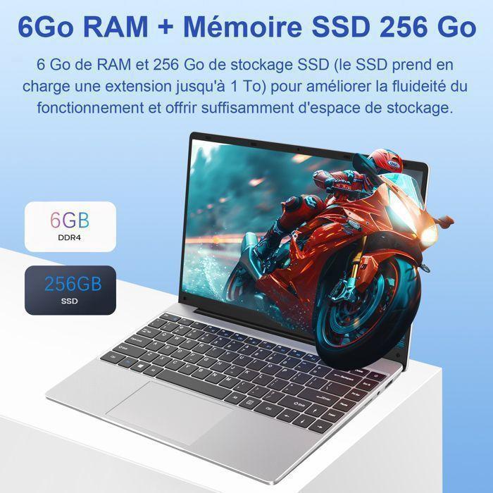 NOTODD Портативный ПК 14" FHD - 6 ГБ ОЗУ Хранилище 256 ГБ - Ноутбук Windows 11 - Celeron N4020 - WIFI - HDMI - С мышью