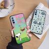 AN14 Прекрасный черный чехол Snoopy для Xiaomi Poco X6 M5 M6 F5 F6 F1 C65 C55 C50 C51 C40 Redmi Note 7 8 14C A3X 13C 12C 11 10A 9C Pro Sofe Cover