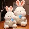 New Bottle Rabbit Doll Big Eyes Cute Rabbit Plush Toy Soft Cute Little White Rabbit Soothing Doll Large Rabbit