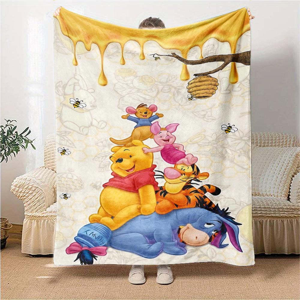 Lilo Stitch Kisses Flannel blanket, soft and warm, suitable for beds and sofas, all seasons, portable travel blanket. 0730109