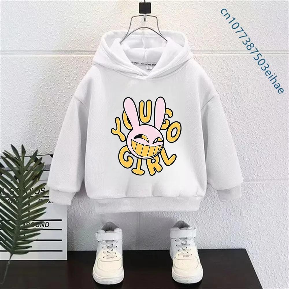 The Amazing Digital Circus Cosplay Hoodie For Boys Girls Spring Autumn Long Sleeve Hooded Jacket Cartoon Print Casual Clothes