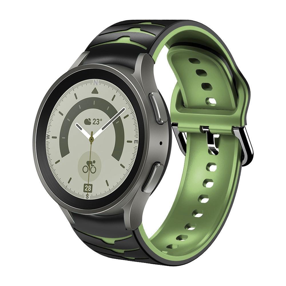 Ремешок Силиконовый Нет Для Зазоров Samsung Galaxy Watch6 5 4 40мм 44мм Galaxy Watch 6 4 Classic 46мм 42мм Ремешок с Изогнутым Концом