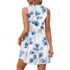Women's Casual Fashion Breathable V-neck Vest With Pockets Floral Holiday Dress