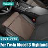 Для Tesla Model 3 / Новой Model 3 Highland 2024 2025 2026 Расширительная накладка-подушка под ногу сиденья автомобиля, дышащий чехол-подставка