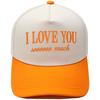I LOVE YOU soooooo much embroidered color matching truck driver hat male and female couple casual sun hat