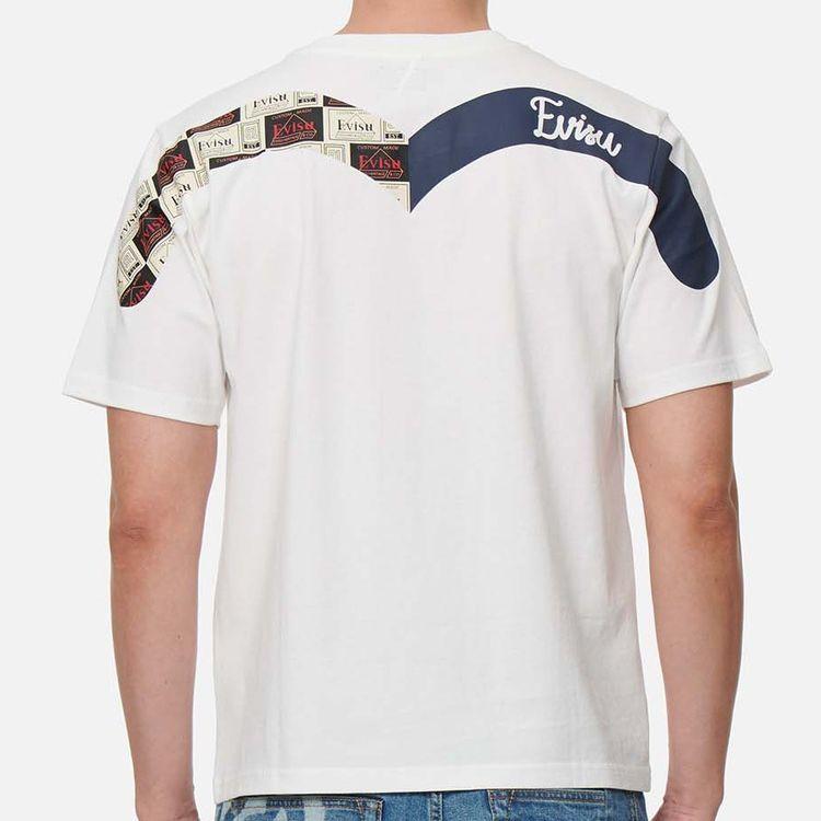 EVISU T-Shirts Men's Crew Neck Moderate Straight Fit 2ESHTM2TS538XXCT