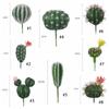 Реалистичный имитация кактуса Милые искусственные растения кактуса Искусственный кактус в горшке для офиса