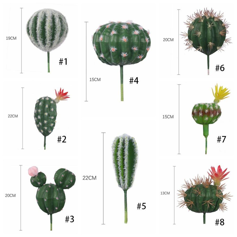 Реалистичный имитация кактуса Милые искусственные растения кактуса Искусственный кактус в горшке для офиса