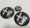 USLT7 Car Front Hood Rear Trunk Badge Steering Wheel Hubcap Sticker For Alfa Romeo Giulia MiTo Stelvio Giulietta GT 159 147 156