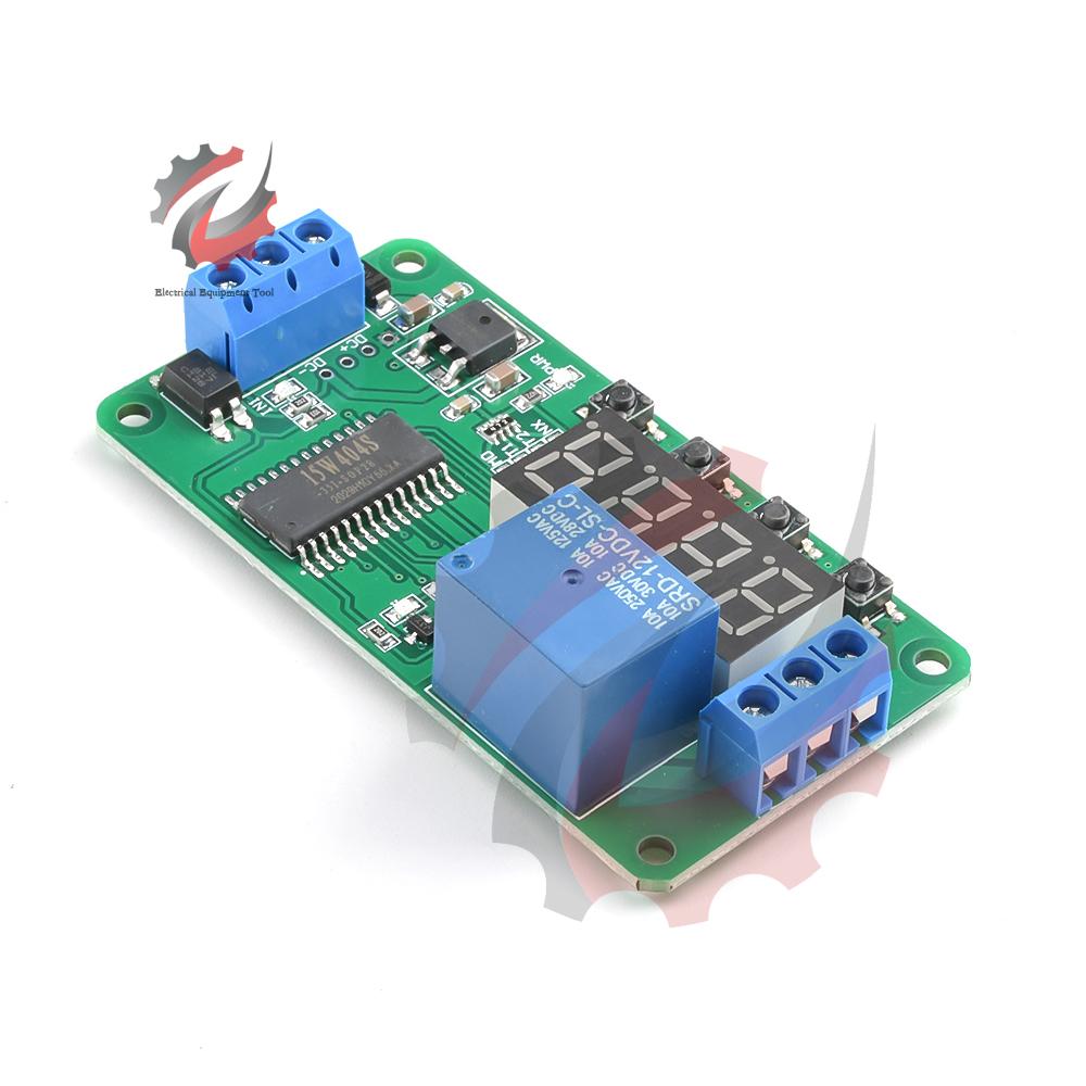 Delay Relay Switch Module 12V Digital Display Multifunctional Timer with 0.01s Precision and Auto Power Saving
