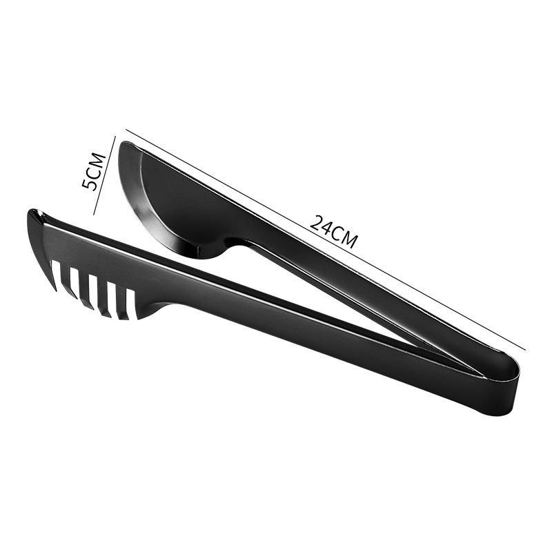 Kitchen Food Tongs Stainless Steel Color Comb Type Meal Clip Non Stick Cookware Salad Beef Buffet Clamp Home Accessories