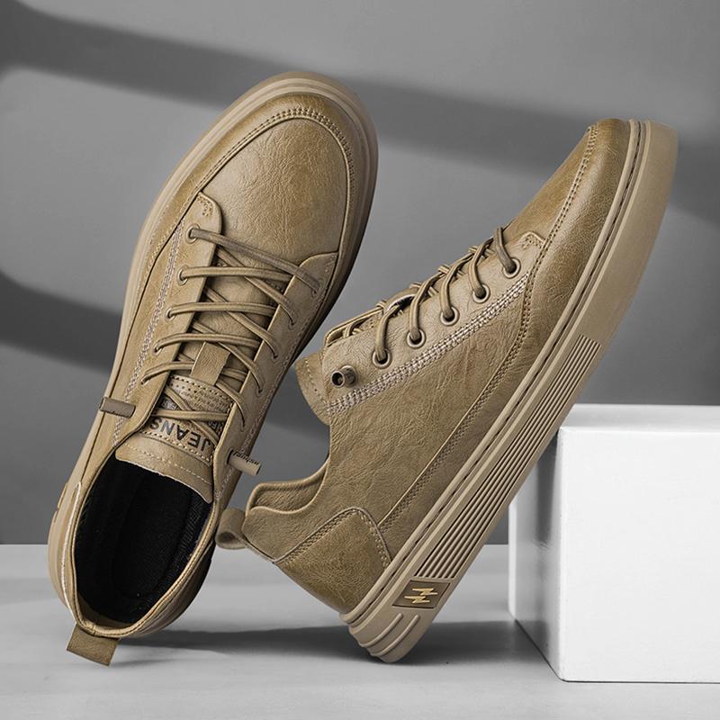 Высококачественная мужская повседневная обувь из натуральной кожи, простые белые износостойкие мужские туфли-оксфорды, модная спортивная обувь