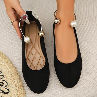 Туфли на плоской подошве женские туфли дизайнерские повседневные сандалии жемчуг 2024 мода новые трендовые туфли для ходьбы осеннее уютное платье женские туфли