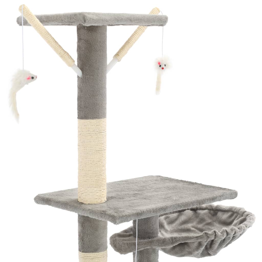 Cat Scratching Post with Sisal Scratching Posts 230 250 cm Grey
