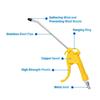High Flow High Flow Air Blower Angled Nozzle Bent Nozzle Blower Air Blow Tool  Compressor Use