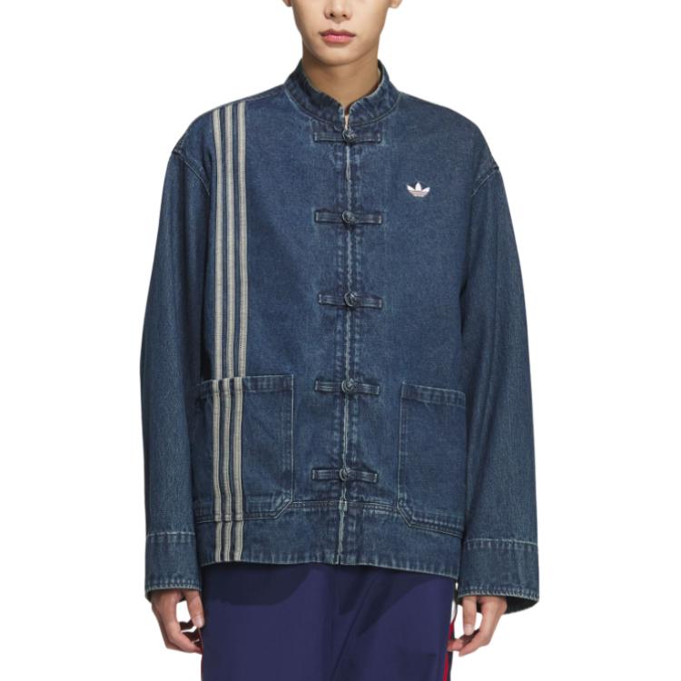 adidas Оригинальная джинсовая куртка CTT для унисекс, синий деним, JZ9928