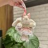 Брелок-подвеска в виде плюшевого кролика с гибкими ушами - идеальный подарок девушке на день рождения или Рождество