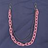 Decoration Men Women Acrylic Chains Plastic Belts Punk Style Waist Chains Pants Chains Double Layer