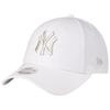 Casquette 9FORTY - New Era - New York Yankees - Blanc - Argent - 100% Coton