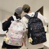 Letter Print Student Schoolbag Women's Lightweight Travel Backpack Men's Large Capacity Backpack