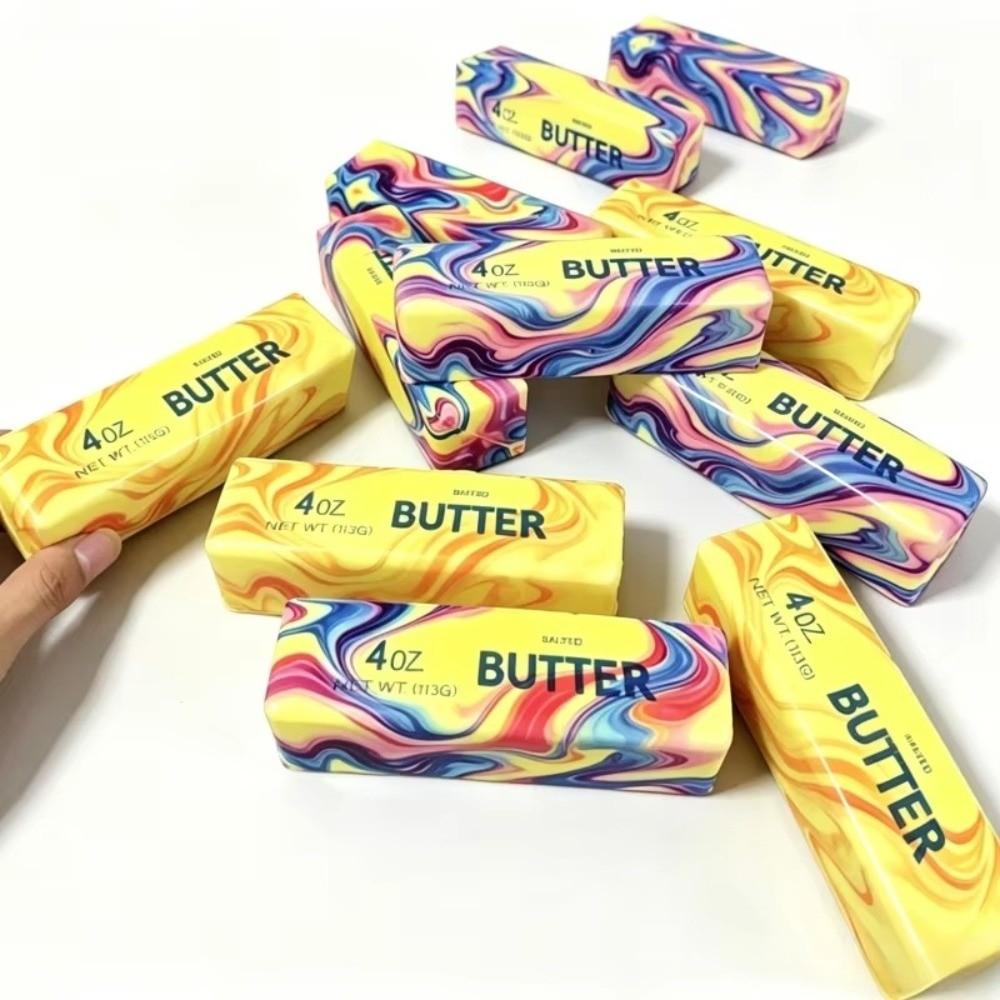 Slow Rebound Squeeze Butter Toy Soft Simulated Butter Pinch Toy Slow Rising Toy For Kids Adults