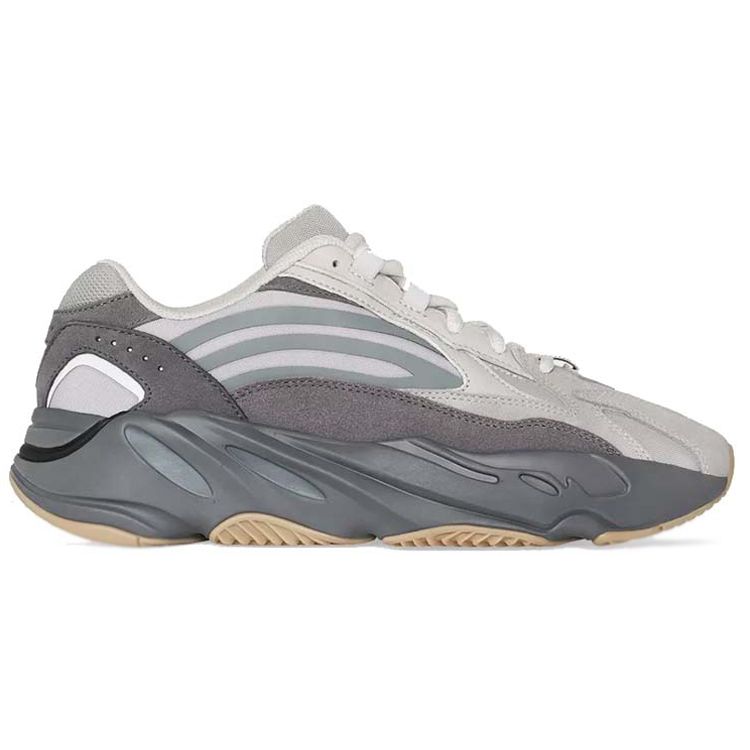 adidas Оригинальные Yeezy Boost 700 V2 Tephra Canvas Suede Удобные Низкие Кроссовки Папы Унисекс Кроссовки Коричневый Серый FU7914-2019