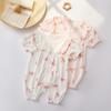 Cotton Baby Summer Romper Breathable Thin Clothes for Baby Girl Newborn Baby Clothing Summer Onesie Outfit for Baby