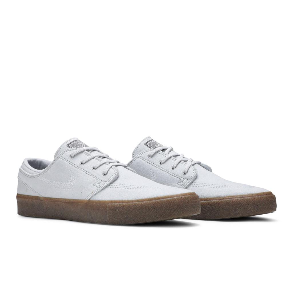 Nike Zoom Stefan Janoski FL RM SB 'Pure Platinum Gum' (Unisex) Pure Platinum / Pure Platinum / Gum Light Brown / Pure Platinum Skateboard Shoes