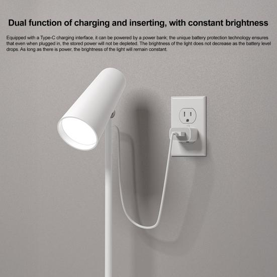 Multifunctional Magnetic Desk Lamp 3-Level Brightness Adjustable USB Rechargeable Home Office Bedroom Bedside Table Reading