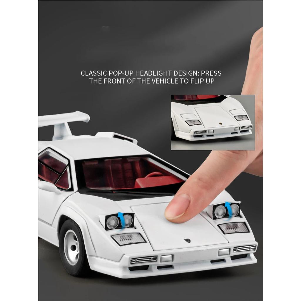 1/24 Суперкар Lamborghini LP500S Модель автомобиля из сплава Игрушка Литые под давлением Металлическое литье Звук и свет Игрушки для детей Транспортное средство