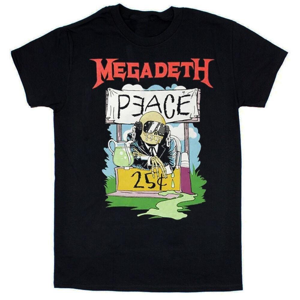 Молодежная футболка Megadeth Peace 25 Cents Футболка унисекс с трэш-метал группой