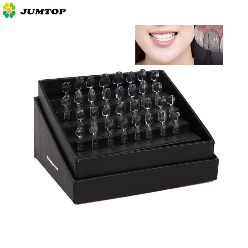 32 шт./компл., комплект форм для стоматологического шпона, композитная смола, светоотверждаемая автоклавная форма для передних передних зубов, инструменты для отбеливания зубов