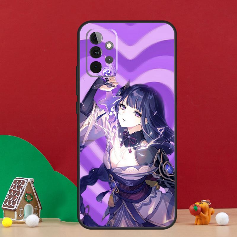Игровой чехол Baal Genshin Impact для Samsung Galaxy A56 A33 A13 A36 A23 A52 A32 A12 A54 A34 A14 A16 A53 A15 A35 A55 A17