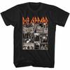 Def Leppard Def Collage Black Adult T-Shirt